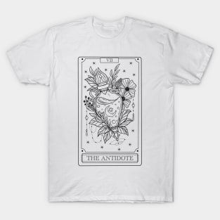 The Antidote Card - Tarot Card - Black Version T-Shirt